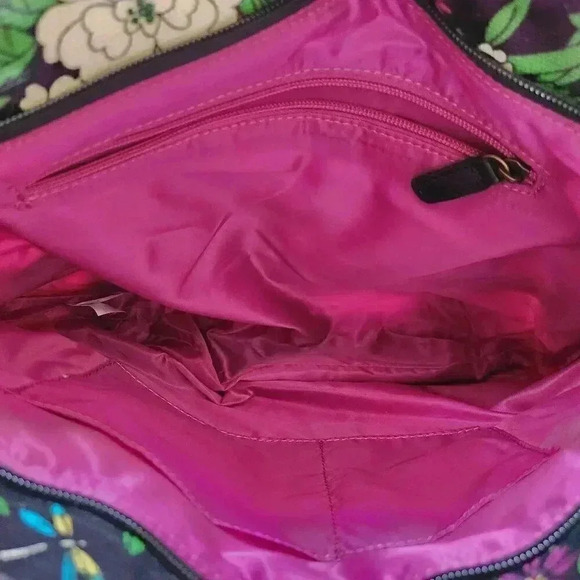 Floral Print Coated Canvas Tote Bag - Picture 4 of 5